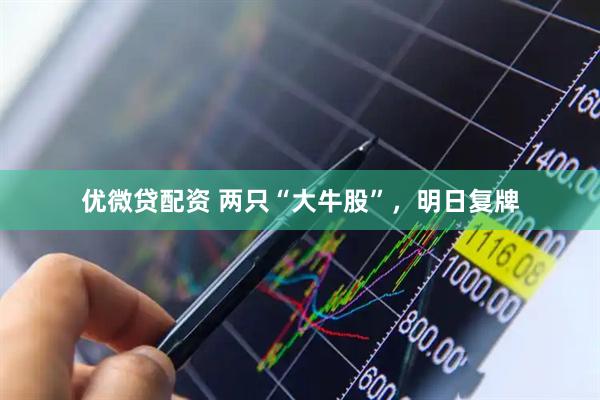 优微贷配资 两只“大牛股”，明日复牌